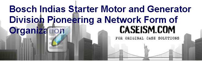 Bosch India's Starter Motor and Generator Division Pioneering a